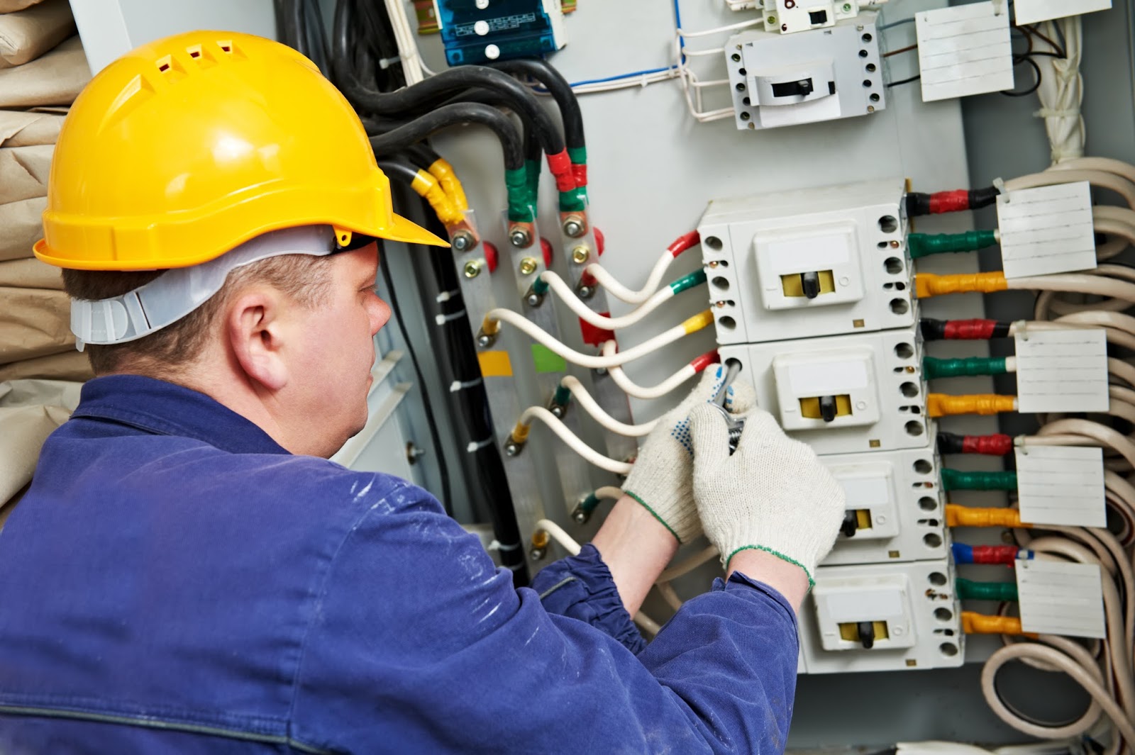 Works of repair,finishing and electrical installation